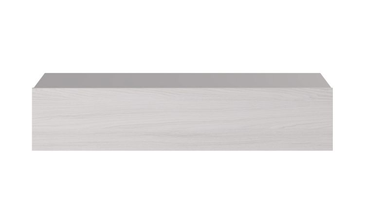 Gilda base 1 cassetto frassino ghiaccio L180 cm-Struttura colore grigio chiaro-Legno bianco-Pannello-37