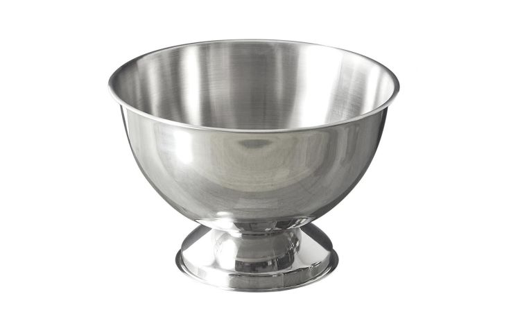Secchiello portavino in acciaio Ø36 cm--Cromo-Acciaio
