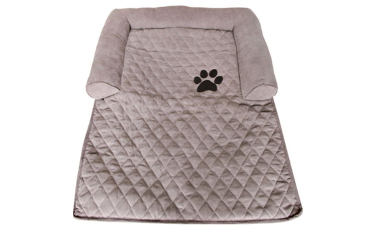 Theodore cuscino cuccia tortora 95x70 cm-Lavabile-Tortora-100% Poliestere-10 cmx95 cm