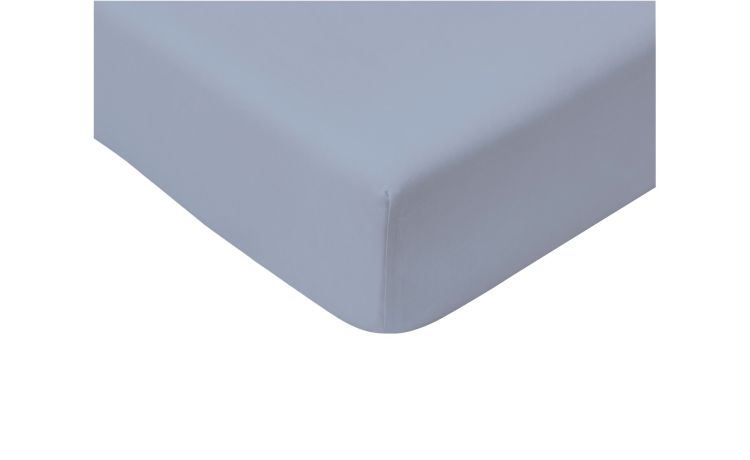 Sotto lenzuolo con angoli 1 piazza e mezza 125x200 cm azzurro--Azzurro-100% Cotone-200 cmx125 cm
