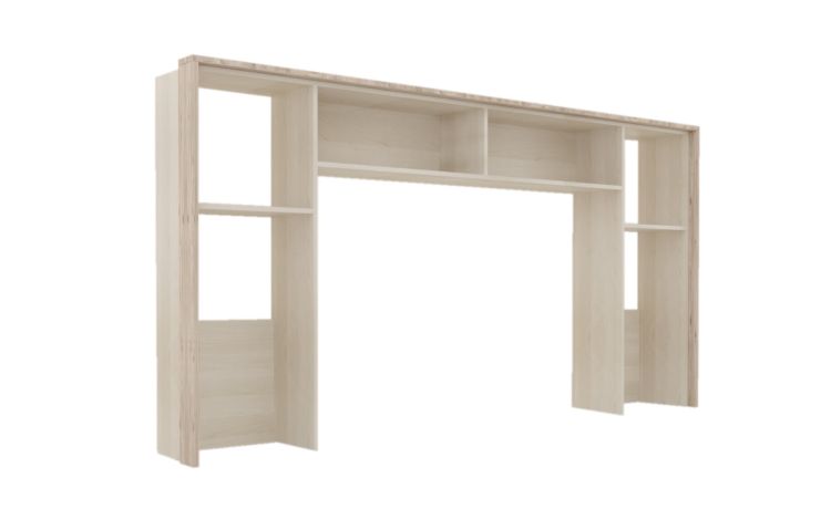 Susy libreria a ponte  betulla e legno naturale-In pannello ecologico certificato