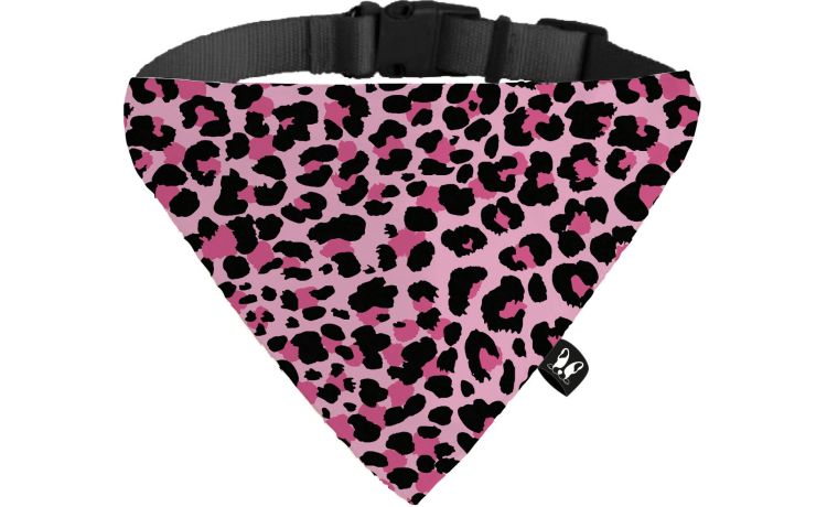 Trendy bandana per animali rosa- --100% Poliestere
