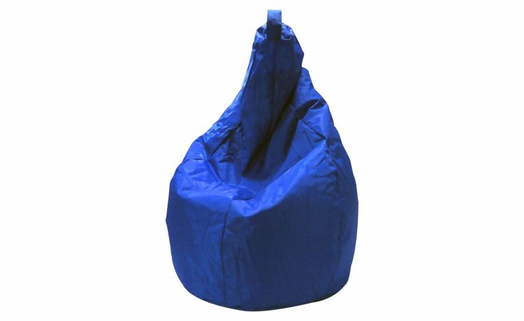 Pera pouf in nylon blu 70x120 cm- -Blu-Nylon-120 cmx70 cm