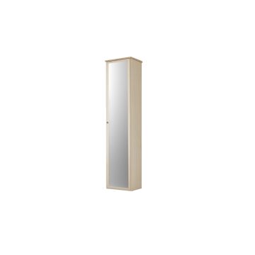 Susy armadio 1 anta battente betulla con specchio -In pannello ecologico certificato-Legno naturale-Pannello ecologico-241 cmx45 cm