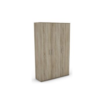 Line armadio 3 ante rovere --Legno-Pannello-180 cmx105 cm