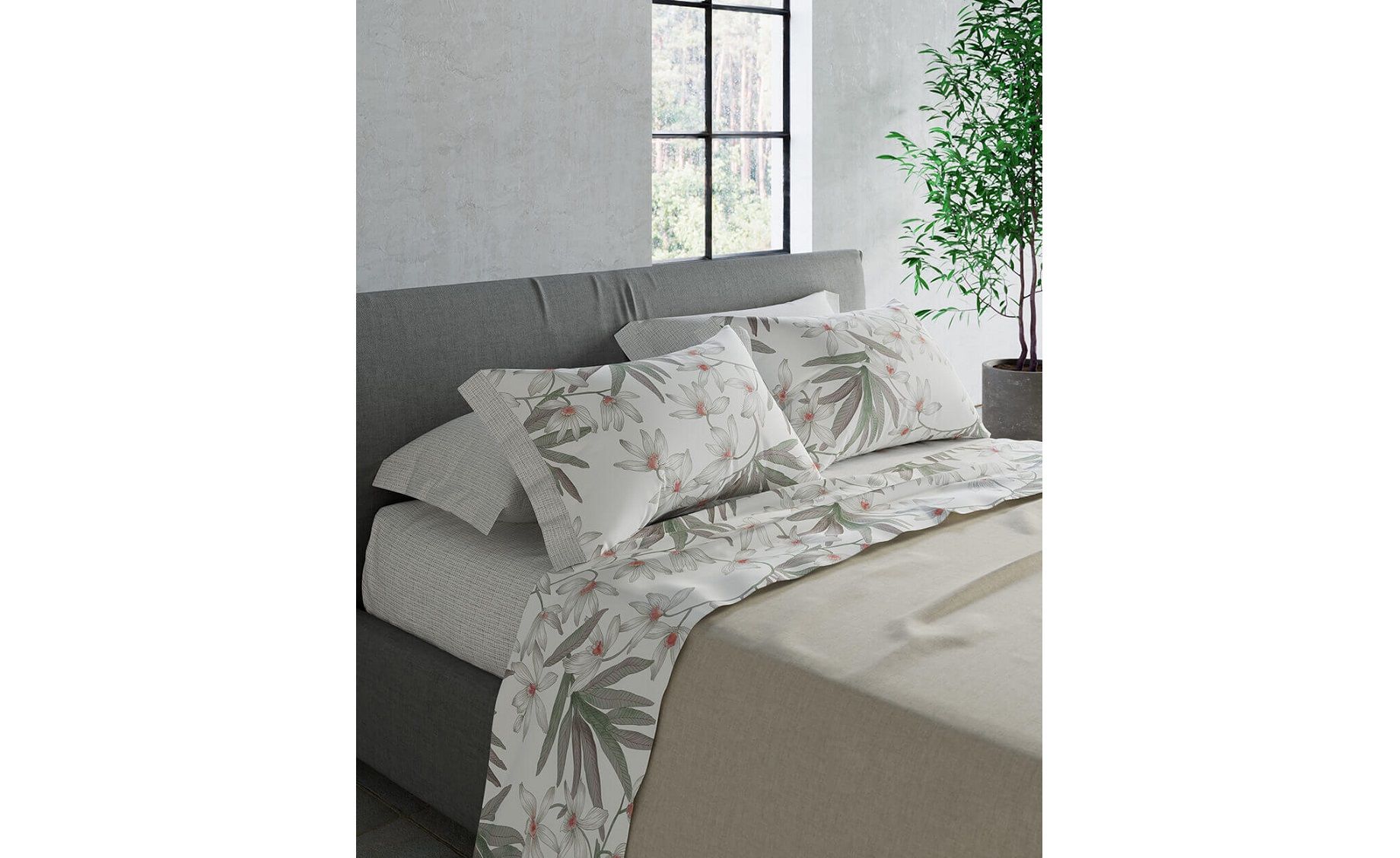 Completo letto matrimoniale Eden Flower